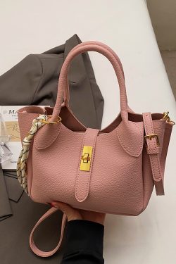 Korean Style Minimalist Versatile Crossbody Bucket Handbag for Women - 2025 Summer High-Quality Commuting Bag