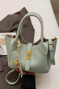 Korean Style Minimalist Versatile Crossbody Bucket Handbag for Women - 2025 Summer High-Quality Commuting Bag