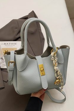 Korean Style Minimalist Versatile Crossbody Bucket Handbag for Women - 2025 Summer High-Quality Commuting Bag