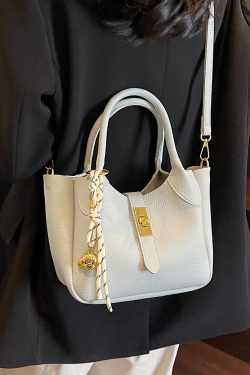 Korean Style Minimalist Versatile Crossbody Bucket Handbag for Women - 2025 Summer High-Quality Commuting Bag