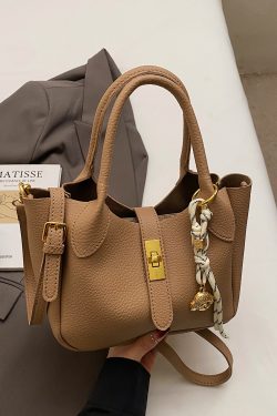 Korean Style Minimalist Versatile Crossbody Bucket Handbag for Women - 2025 Summer High-Quality Commuting Bag