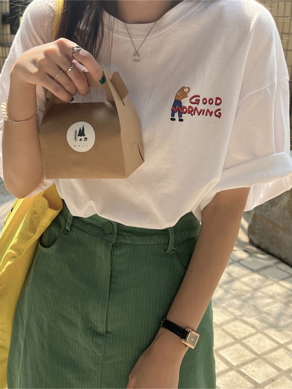 Korean Style Plus Size Loose Fit Cotton T-Shirt for Women - Summer 2025 Short Sleeve Versatile Basic Top Korean Style Plus Size Loose Fit Cotton T-Shirt for Women - Summer 2025 Short Sleeve Versatile Basic Top