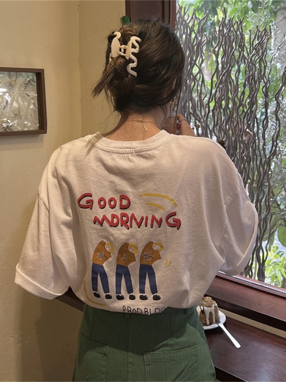 Korean Style Plus Size Loose Fit Cotton T-Shirt for Women - Summer 2025 Short Sleeve Versatile Basic Top Korean Style Plus Size Loose Fit Cotton T-Shirt for Women - Summer 2025 Short Sleeve Versatile Basic Top