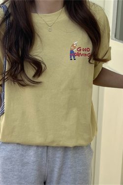 Korean Style Plus Size Loose Fit Cotton T-Shirt for Women - Summer 2025 Short Sleeve Versatile Basic Top