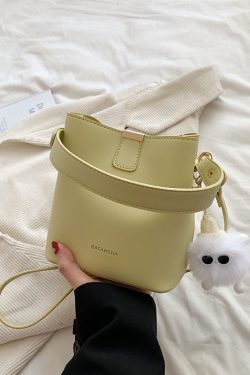 Korean-Style Retro Bucket Handbag for Women - Trendy Versatile Shoulder Bag for Spring/Summer 2025 High-End Fashion
