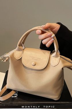 Korean-Style Retro Casual Bucket Bag for Women - Trendy Versatile Handheld Design, High-End Feel, Spring/Summer 2025 Collection