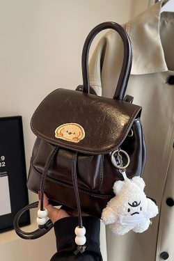 Korean Style Retro Fashion Backpack - High-End Niche Crossbody Bag for Spring/Summer 2025