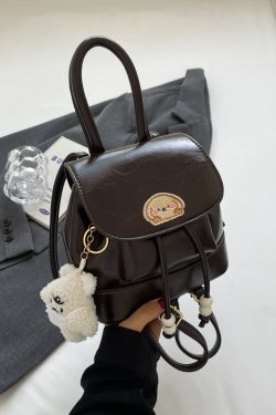 Korean Style Retro Fashion Backpack - High-End Niche Crossbody Bag for Spring/Summer 2025
