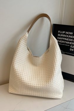 Korean Style Retro Tote Bag for Women, Trendy Underarm Shoulder Bag for Work and Commuting, Versatile Fashion Accessory for Autumn 2025