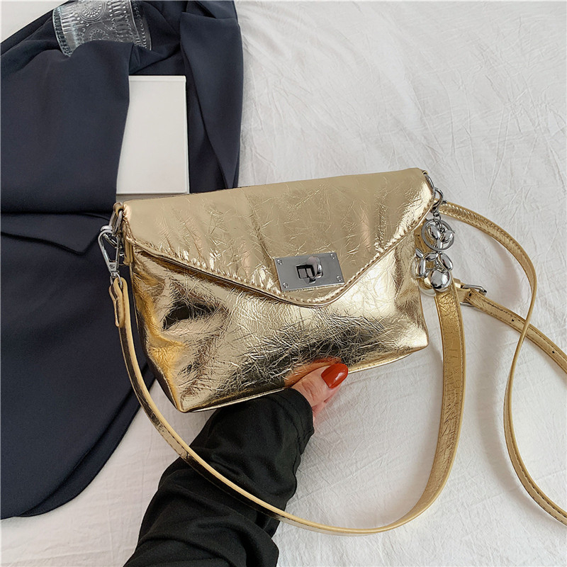 Korean Style Silver Trendy Small Square Bag for Women - 2025 High-End Spring Summer Shoulder Crossbody Bag Korean Style Silver Trendy Small Square Bag for Women - 2025 High-End Spring Summer Shoulder Crossbody Bag