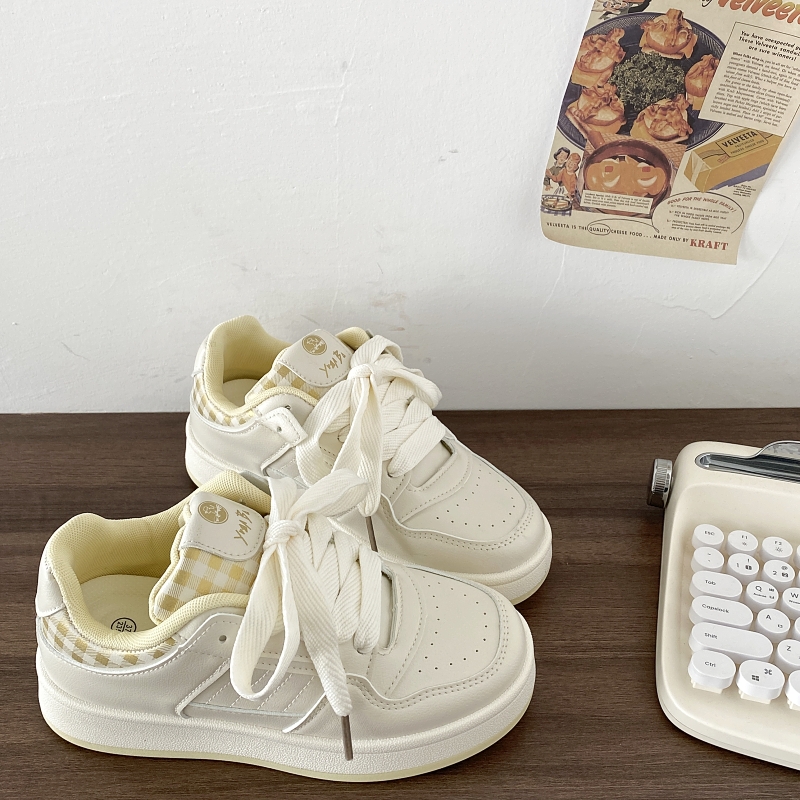 Korean Style Thick-Soled Sneakers for Women - 2025 Versatile Casual Chic White Loafers Korean Style Thick-Soled Sneakers for Women - 2025 Versatile Casual Chic White Loafers