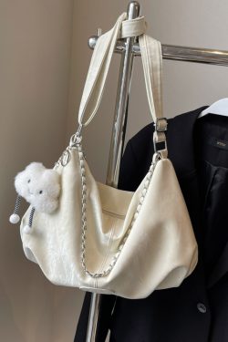 Korean Style Trendy Cute Girl Tote Bag - 2025 Fashion Simple Shoulder Bag for Commuters - Versatile Women's Handbag