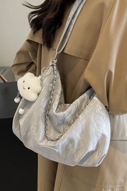 Korean Style Trendy Cute Girl Tote Bag - 2025 Fashion Simple Shoulder Bag for Commuters - Versatile Women's Handbag