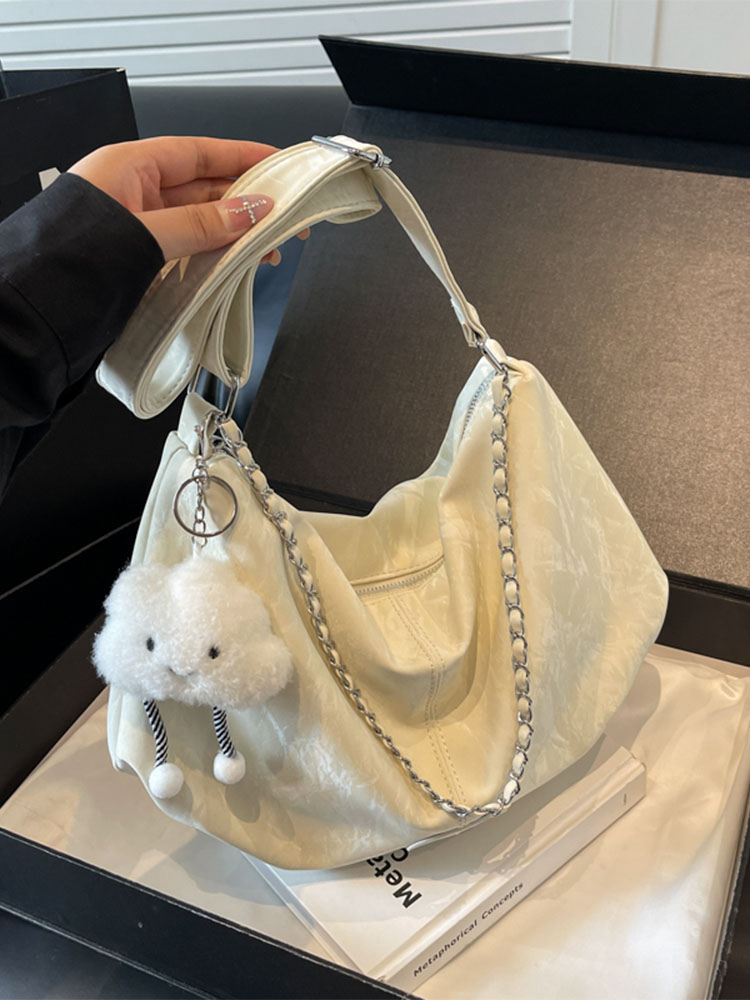 Korean Style Trendy Cute Girl Tote Bag - 2025 Fashion Simple Shoulder Bag for Commuters - Versatile Women's Handbag Korean Style Trendy Cute Girl Tote Bag - 2025 Fashion Simple Shoulder Bag for Commuters - Versatile Women's Handbag