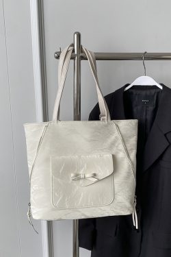 Korean Style Trendy Student Tote Bag for Women - Summer 2025 Minimalist Versatile Large Capacity Casual Backpack