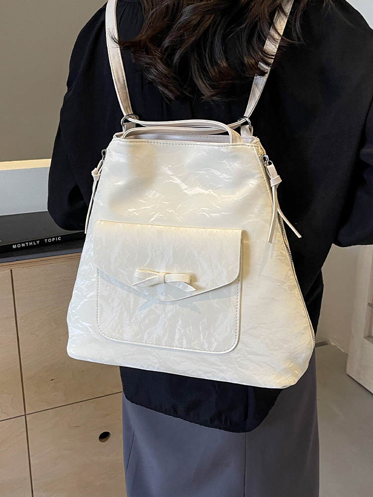 Korean Style Trendy Student Tote Bag for Women - Summer 2025 Minimalist Versatile Large Capacity Casual Backpack Korean Style Trendy Student Tote Bag for Women - Summer 2025 Minimalist Versatile Large Capacity Casual Backpack