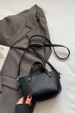 Korean-Style Versatile Shoulder Handbag for Women - 2025 Summer High-End Crossbody Small Bucket Bag