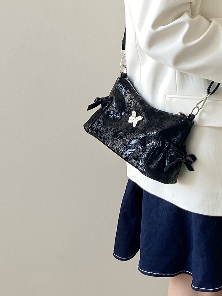 Korean Style Women's Bow Underarm Bag - Sweet Cool Crossbody Handbag for 2025 Fashion Trends Korean Style Women's Bow Underarm Bag - Sweet Cool Crossbody Handbag for 2025 Fashion Trends