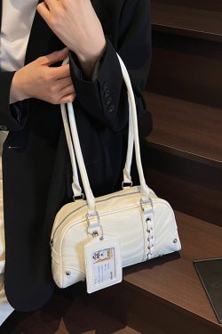 Korean-Style Women's High-End Versatile Bowling Handbag - 2025 Underarm Shoulder Commuting Bag