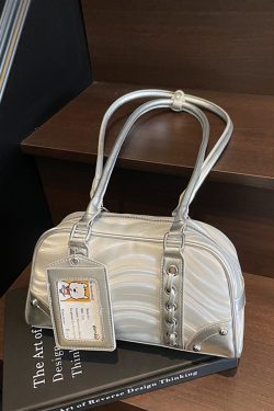 Korean-Style Women's High-End Versatile Bowling Handbag - 2025 Underarm Shoulder Commuting Bag