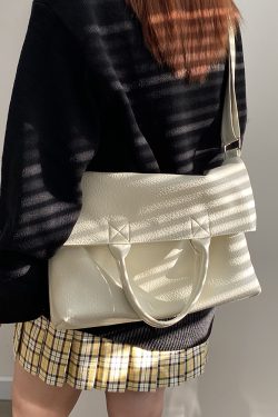 Korean Style Women's Large Capacity Tote Bag - Handheld Commuting Shoulder Crossbody Bag for Everyday Use