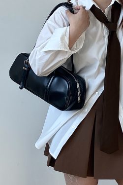 Korean Style Women's Large Capacity Underarm Bag - Simple Commuter Handheld Baguette Bag with High-End Feel