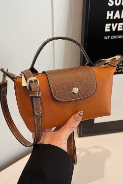 Korean-Style Women's Mini Phone Bag - Trendy High-End Nylon Crossbody Handbag for 2025 Fashion