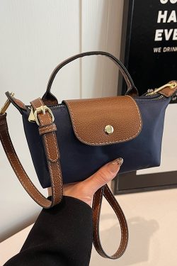 Korean-Style Women's Mini Phone Bag - Trendy High-End Nylon Crossbody Handbag for 2025 Fashion