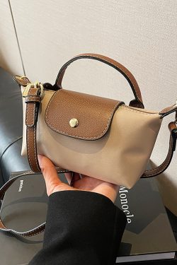 Korean-Style Women's Mini Phone Bag - Trendy High-End Nylon Crossbody Handbag for 2025 Fashion