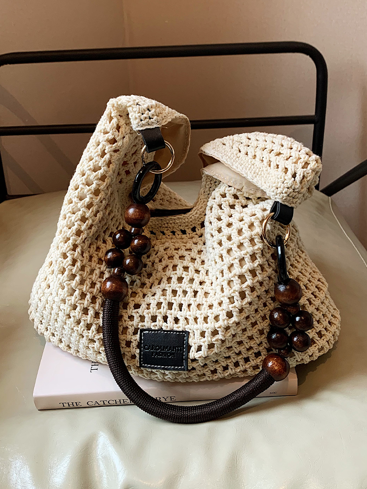 Korean-Style Woven Underarm Bag, Casual Straw Shoulder Bag for Summer 2025, Large Capacity Minimalist Seaside Vacation Accessory Korean-Style Woven Underarm Bag, Casual Straw Shoulder Bag for Summer 2025, Large Capacity Minimalist Seaside Vacation Accessory