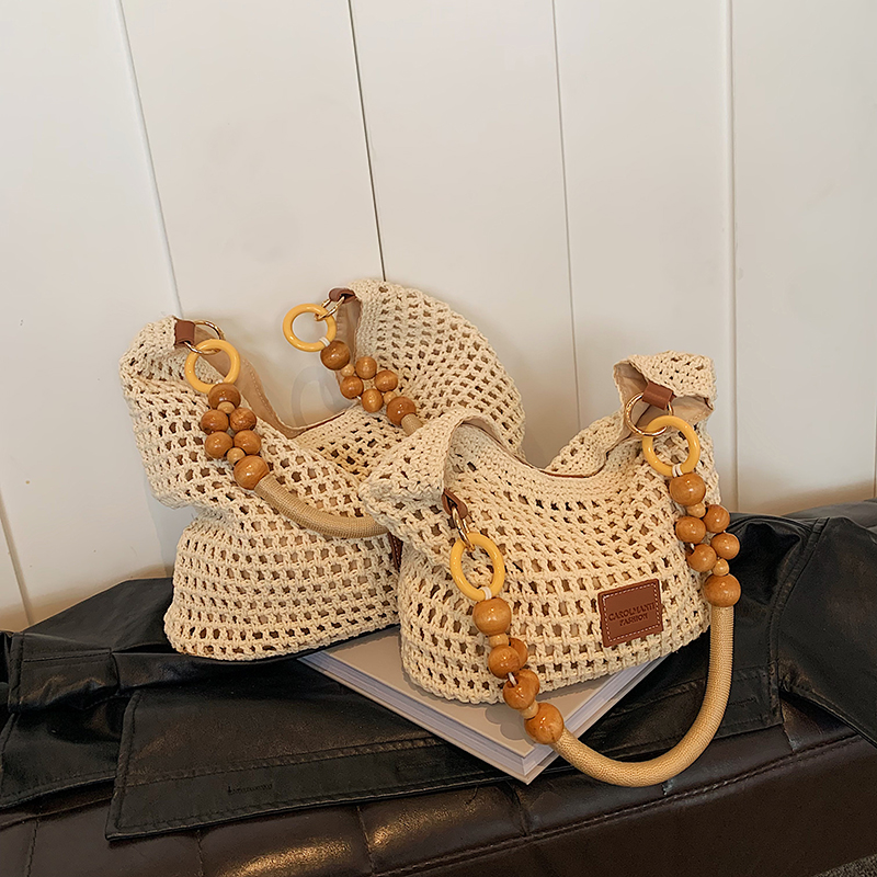 Korean-Style Woven Underarm Bag, Casual Straw Shoulder Bag for Summer 2025, Large Capacity Minimalist Seaside Vacation Accessory Korean-Style Woven Underarm Bag, Casual Straw Shoulder Bag for Summer 2025, Large Capacity Minimalist Seaside Vacation Accessory