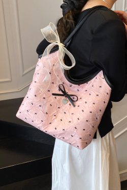 Large Butterfly Knot Handbag for Women - 2025 Trendy Casual Versatile Shoulder Tote Bag with High Capacity