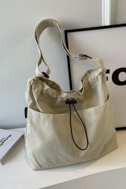 Large Canvas Shoulder Bag for Women - 2025 Fashion Tote with High Capacity for Class, Commuting, and Everyday Use