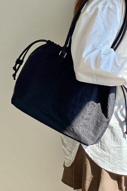 Large Capacity Black Tote Bag for Women - Casual Commuter Versatile Handheld Shoulder Bag - Stylish Everyday Essential