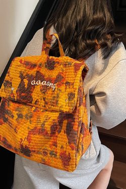 Large-Capacity Camouflage Nylon Backpack with Forest Design, Gradient Drawstring Bag, Trendy High-End Shoulder Bag 2025