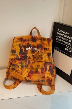 Large-Capacity Camouflage Nylon Backpack with Forest Design, Gradient Drawstring Bag, Trendy High-End Shoulder Bag 2025