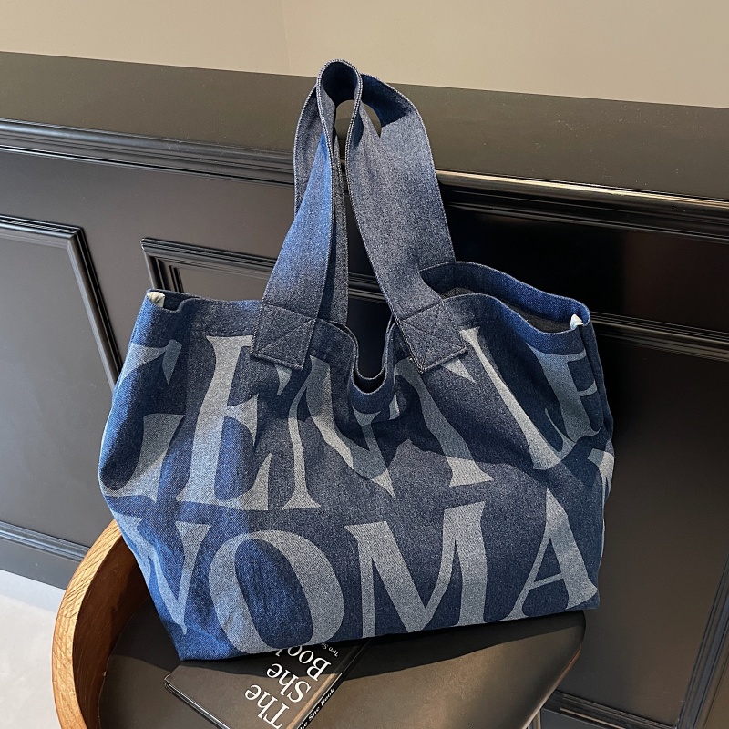 Large Capacity Canvas Cowboy Tote Bag for Women - Stylish Commuter Shoulder Bag for Short Trips and Shopping Large Capacity Canvas Cowboy Tote Bag for Women - Stylish Commuter Shoulder Bag for Short Trips and Shopping