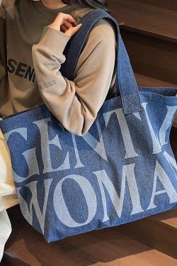 Large Capacity Canvas Cowboy Tote Bag for Women - Stylish Commuter Shoulder Bag for Short Trips and Shopping