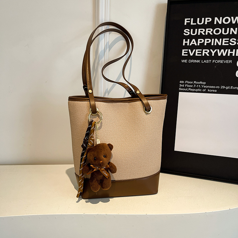 Large Capacity Canvas Shoulder Bag for Women, 2025 Trendy Versatile Commuter Bucket Tote, Niche Fashion Underarm Bag Large Capacity Canvas Shoulder Bag for Women, 2025 Trendy Versatile Commuter Bucket Tote, Niche Fashion Underarm Bag