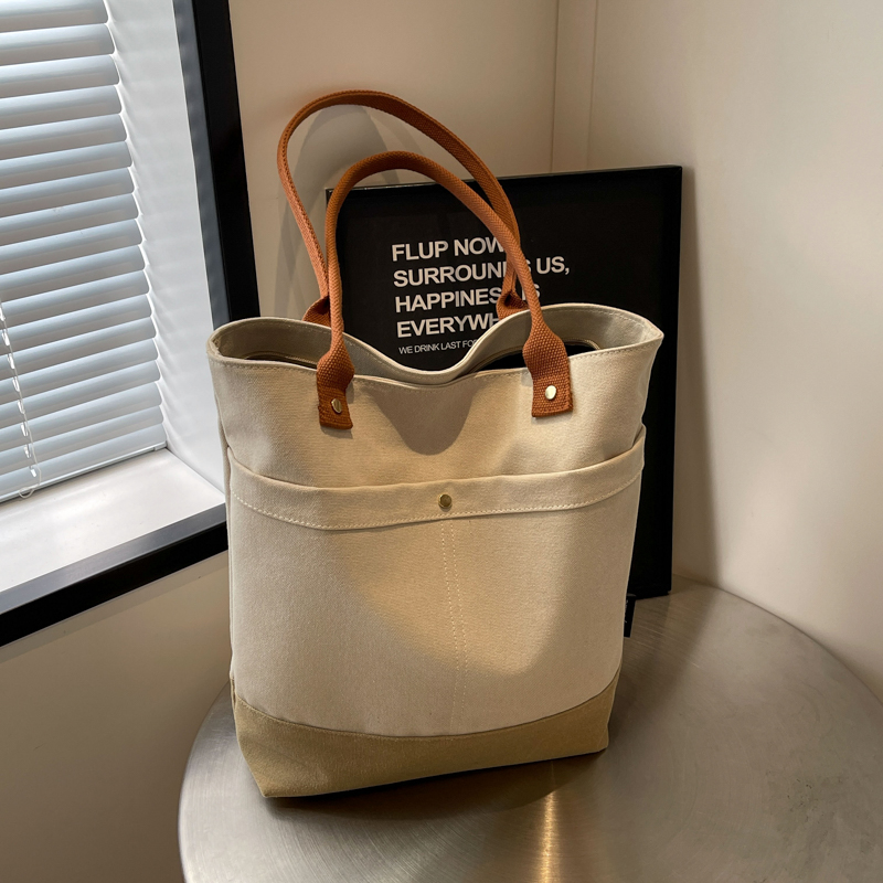 Large Capacity Canvas Tote Bag for Women - Fashionable Korean Style Shoulder Bag for Spring & Summer, Perfect for College Commuting Large Capacity Canvas Tote Bag for Women - Fashionable Korean Style Shoulder Bag for Spring & Summer, Perfect for College Commuting