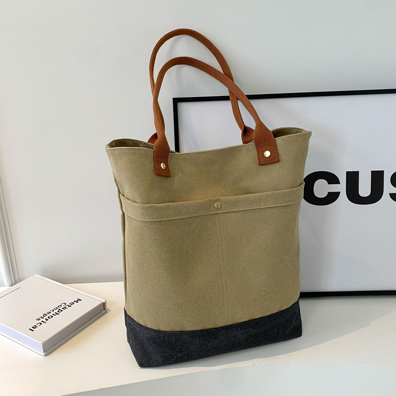 Large Capacity Canvas Tote Bag for Women - Fashionable Korean Style Shoulder Bag for Spring & Summer, Perfect for College Commuting Large Capacity Canvas Tote Bag for Women - Fashionable Korean Style Shoulder Bag for Spring & Summer, Perfect for College Commuting