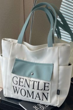 Large Capacity Canvas Tote Bag for Women - Japanese Style Casual Shoulder Bag for College Students and Everyday Commuting
