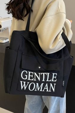 Large Capacity Canvas Tote Bag for Women - Japanese Style Casual Shoulder Bag for College Students and Everyday Commuting