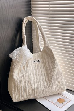Large Capacity Canvas Tote Bag for Women - Relaxed Single-Shoulder Design, Ideal for College Students and Commuters