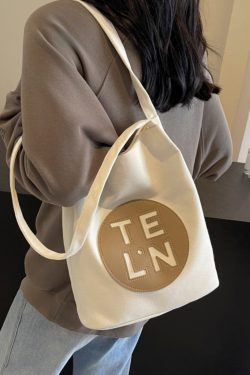 Large Capacity Canvas Tote Bag for Women - Versatile Single Shoulder Underarm Bag with Unique Design for Commuting 2025