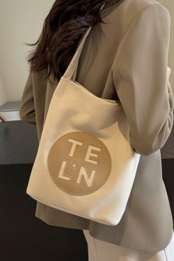 Large Capacity Canvas Tote Bag for Women - Versatile Single Shoulder Underarm Bag with Unique Design for Commuting 2025