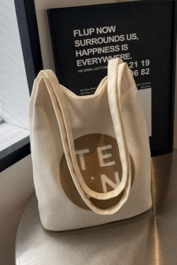 Large Capacity Canvas Tote Bag for Women - Versatile Single Shoulder Underarm Bag with Unique Design for Commuting 2025