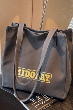 Large Capacity Canvas Tote Bag for Women - Versatile Work & Commuting Shoulder Bag for Students - Stylish 2025 Design