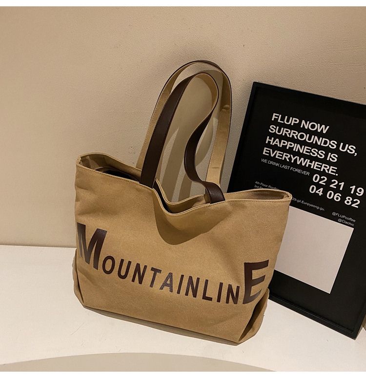 Large Capacity Canvas Tote Bag for Women, Spring/Summer 2025 Commuter Handbag, College Student Shoulder Bag, Everyday Use Large Capacity Canvas Tote Bag for Women, Spring/Summer 2025 Commuter Handbag, College Student Shoulder Bag, Everyday Use