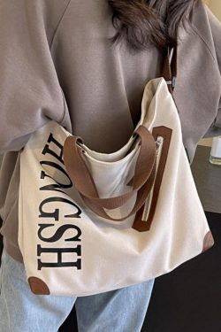 Large Capacity Commuter Tote Bag for Women, 2025 Canvas Shoulder Crossbody Handbag, Stylish College Student Essentials